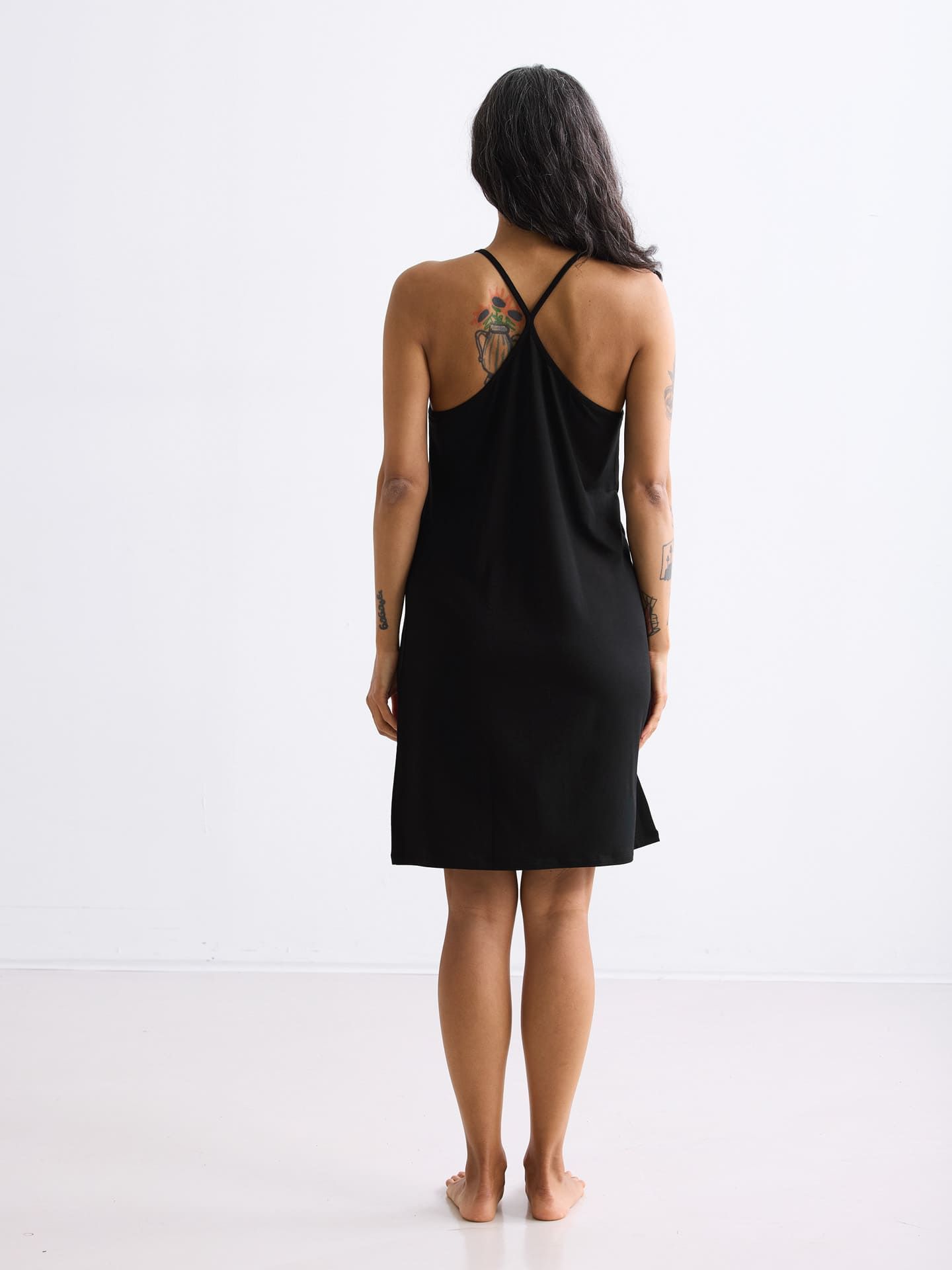 Light Touch Trägernachthemd schwarz 3